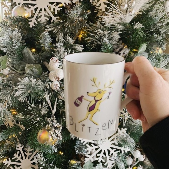 Pottery Barn Santa's Reindeer Silver Rim Mugs Assorted Box - Set Of 4 🎅🏻🎄🦌 - Picture 14 of 16